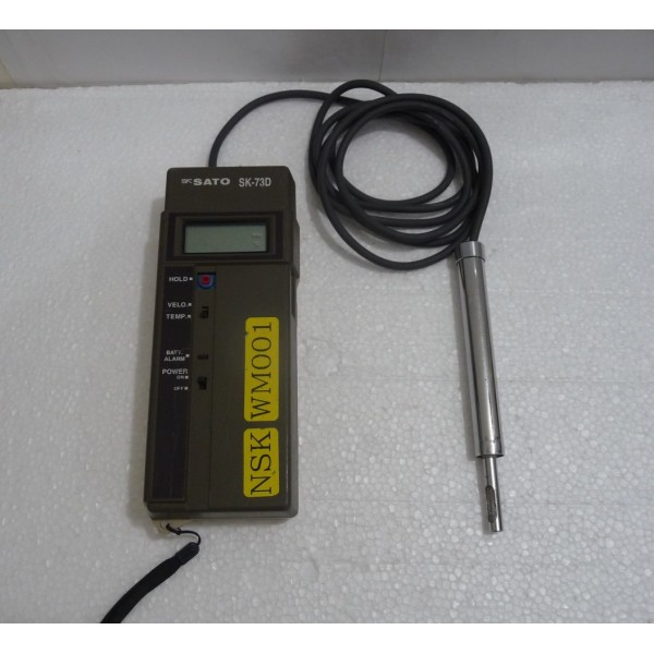 Sato Hot Wire Digital Hand-Held Anemometer, SK-73D, Japan